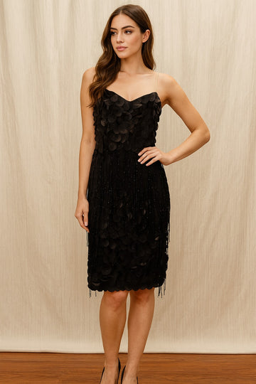 Black mini dress