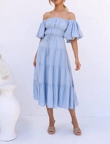 Tiered Midi Dress