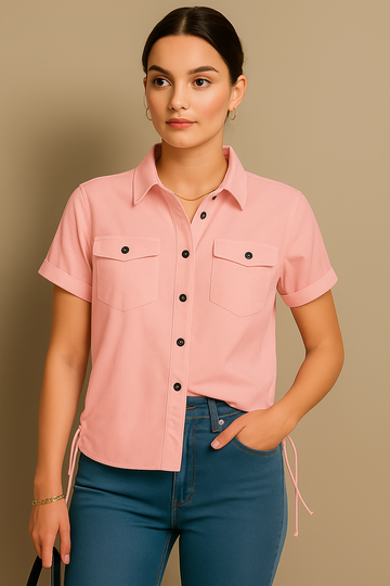 Blush Utility Shirt