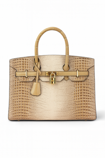 Elegant Crocodile-textured handbag