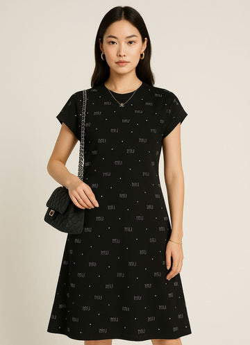 Elegant Printed Dress