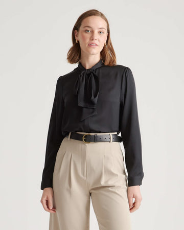 Long Sleeve Tie Top