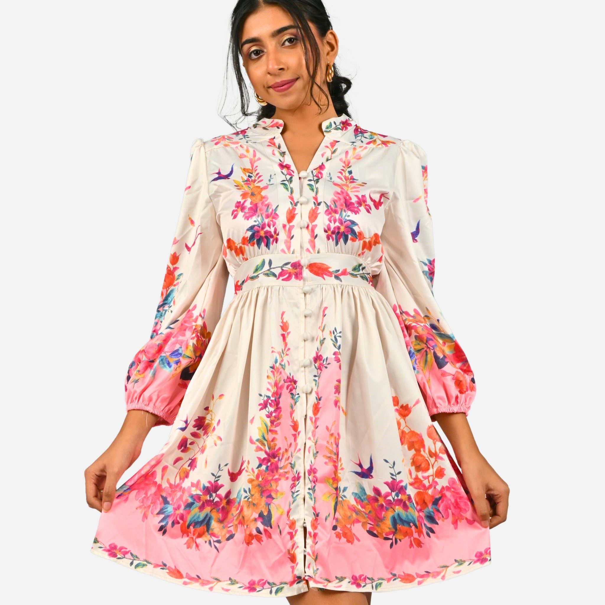 HC London Blossom Charm Mini Dress