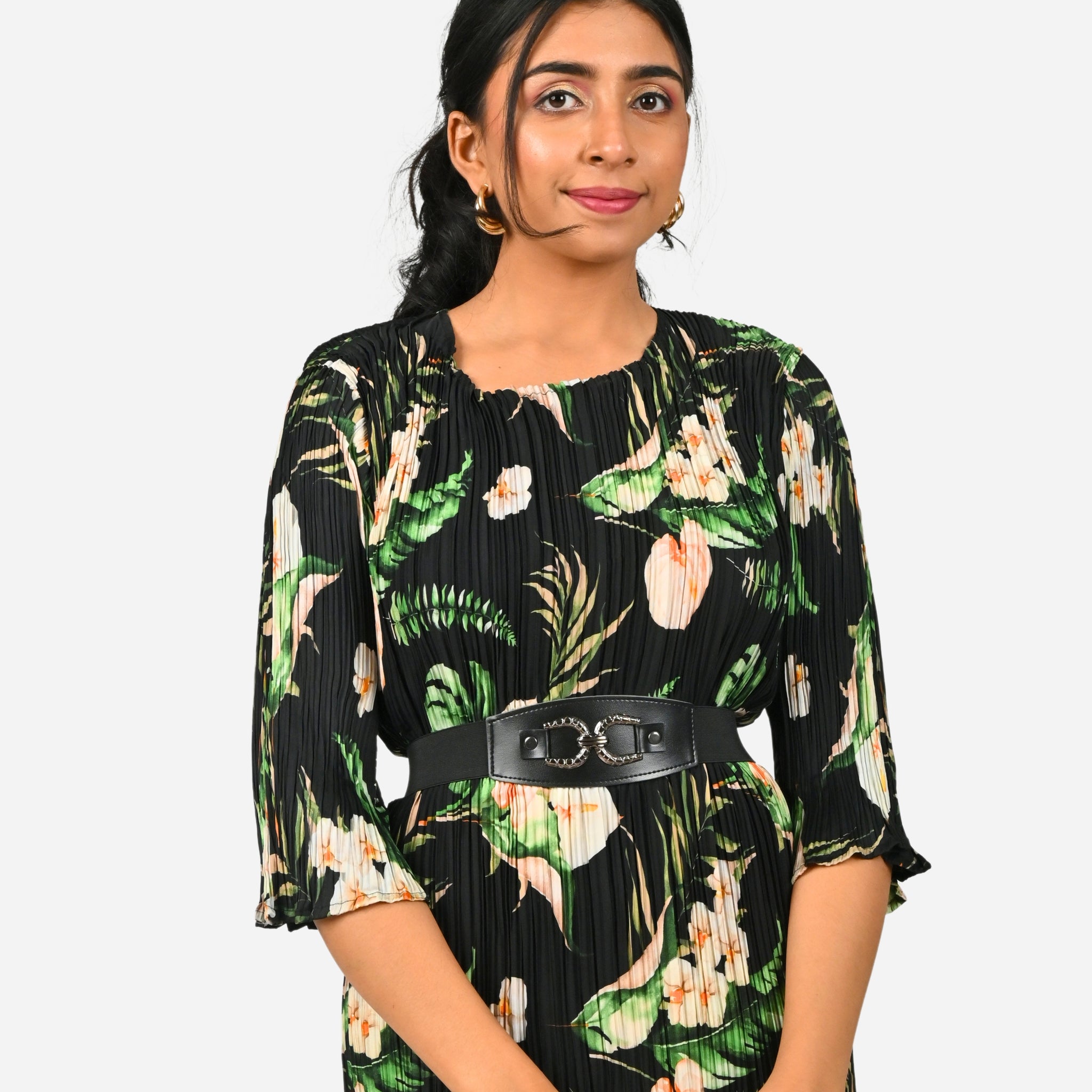 Bamboo midi floral Printed Dress