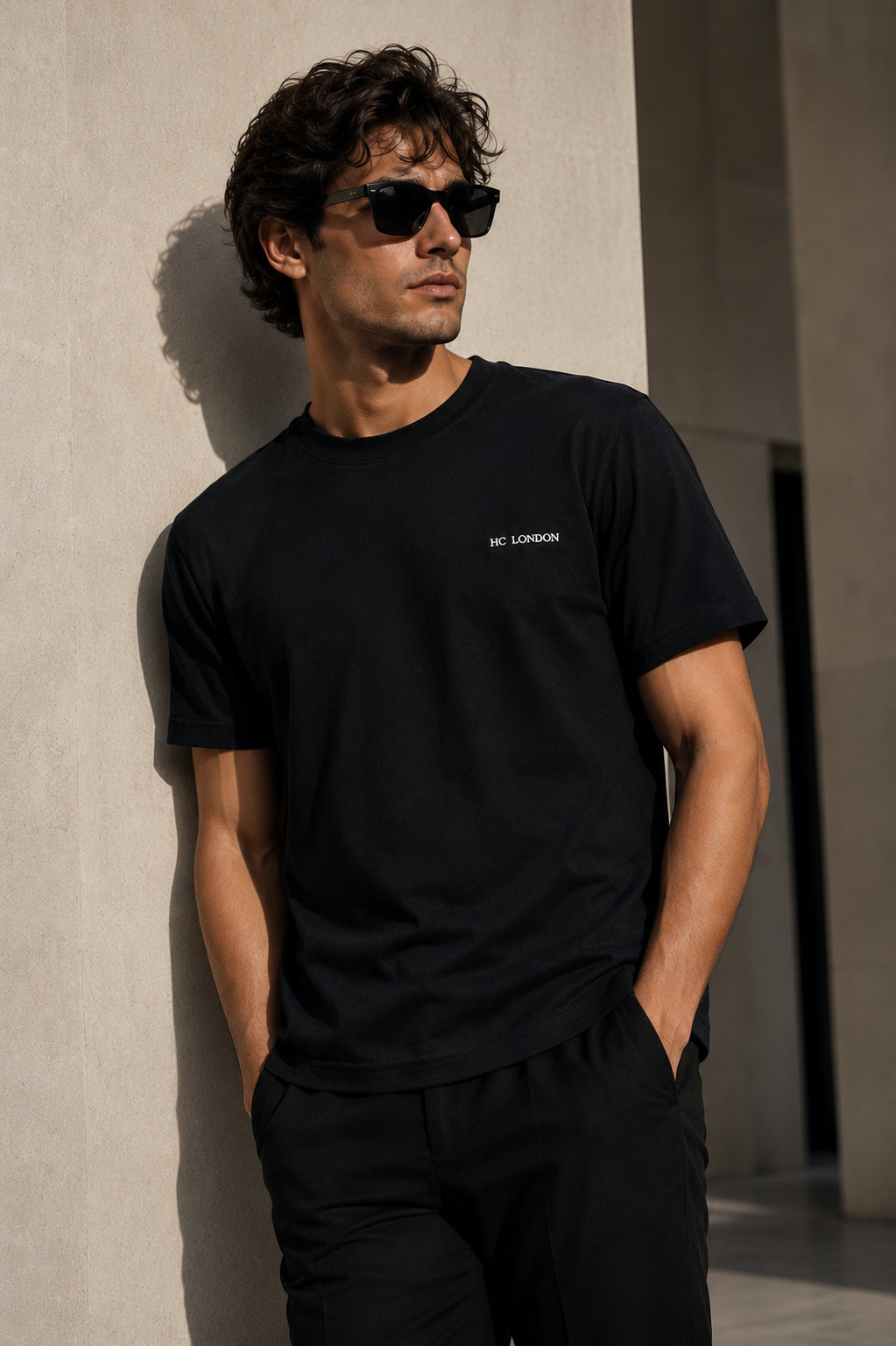 HC London Minimalist Signature Tee – Black