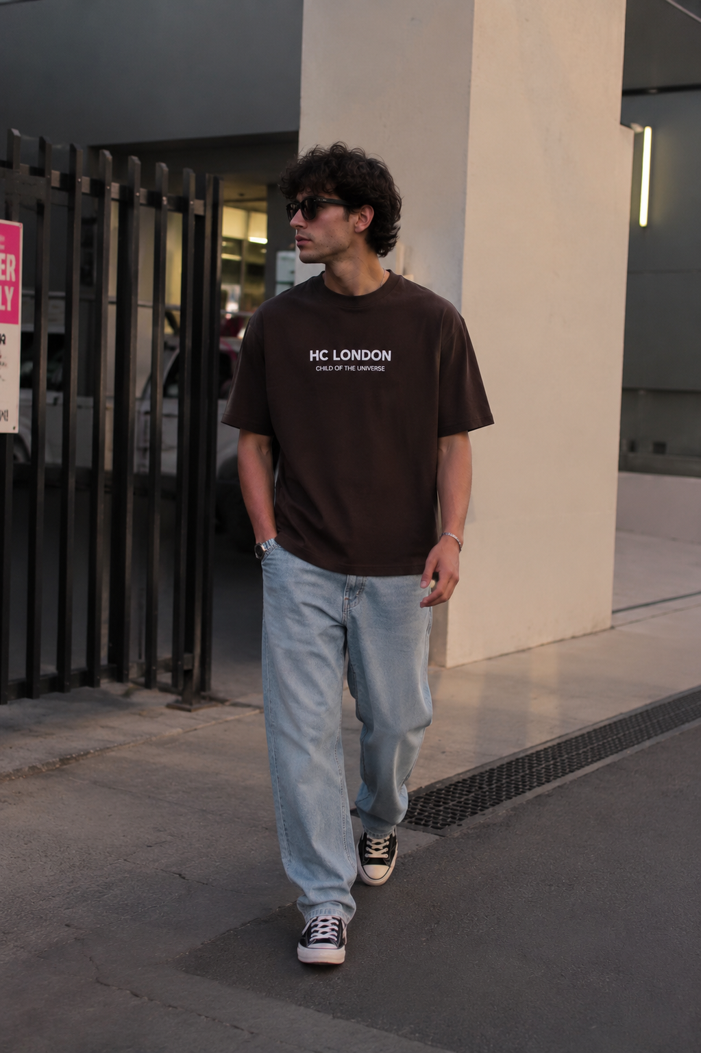 HC London Signature Soft & Comfortable 100% Premium Cotton 240 GSM Oversized Unisex T-Shirt – Bio-Washed & Silicone Washed – Espresso Brown