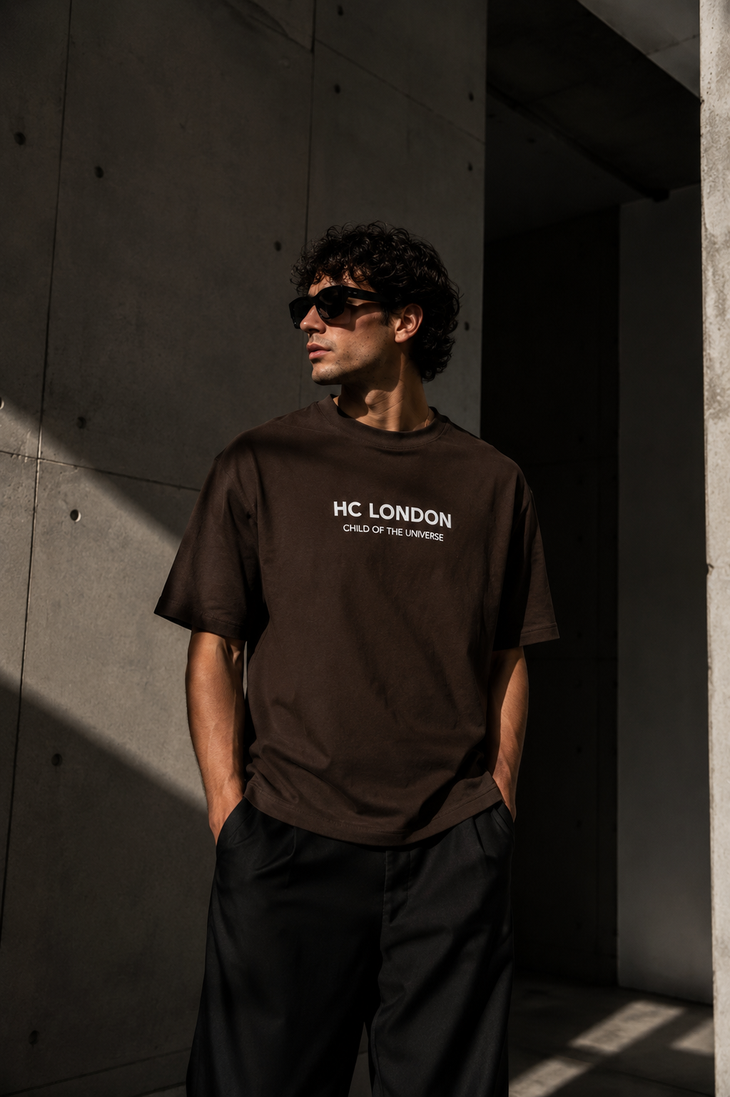 HC London Signature Soft & Comfortable 100% Premium Cotton 240 GSM Oversized Unisex T-Shirt – Bio-Washed & Silicone Washed – Espresso Brown