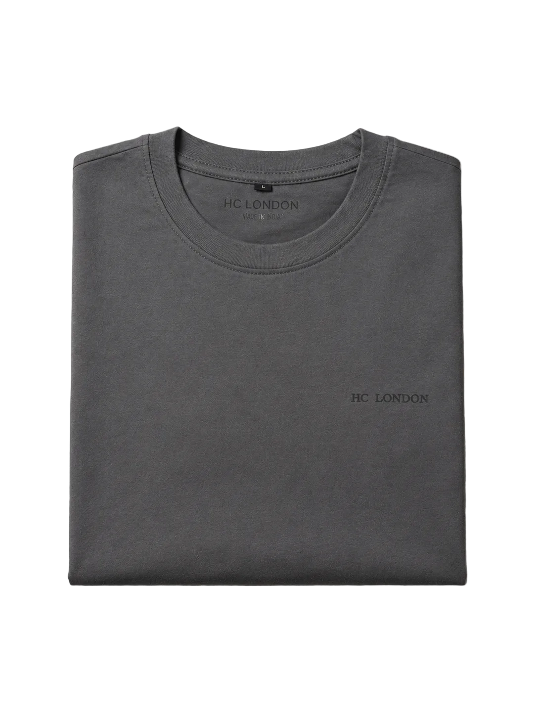 HC London Essential 180 GSM Premium Cotton T-Shirt – Charcoal Grey