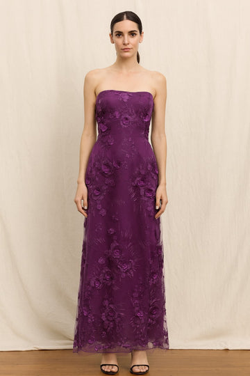 Midnight flower Sequined off shoulder Cocktail and Party Dress