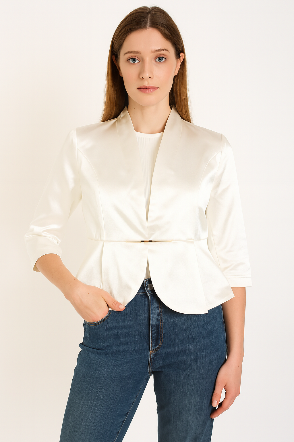 Luxe Satin Blazer