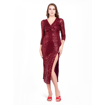 HC London Night Sequined Party Dress