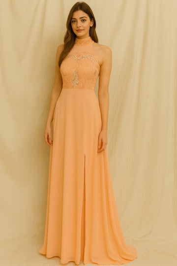 Net Hand Embroidered Sequins and beads Full Length Gown