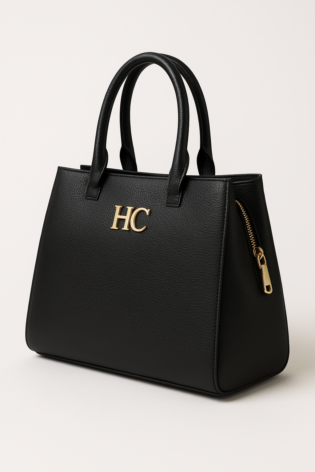 Matte Luxe Noir Croco-Gloss Handbag-2