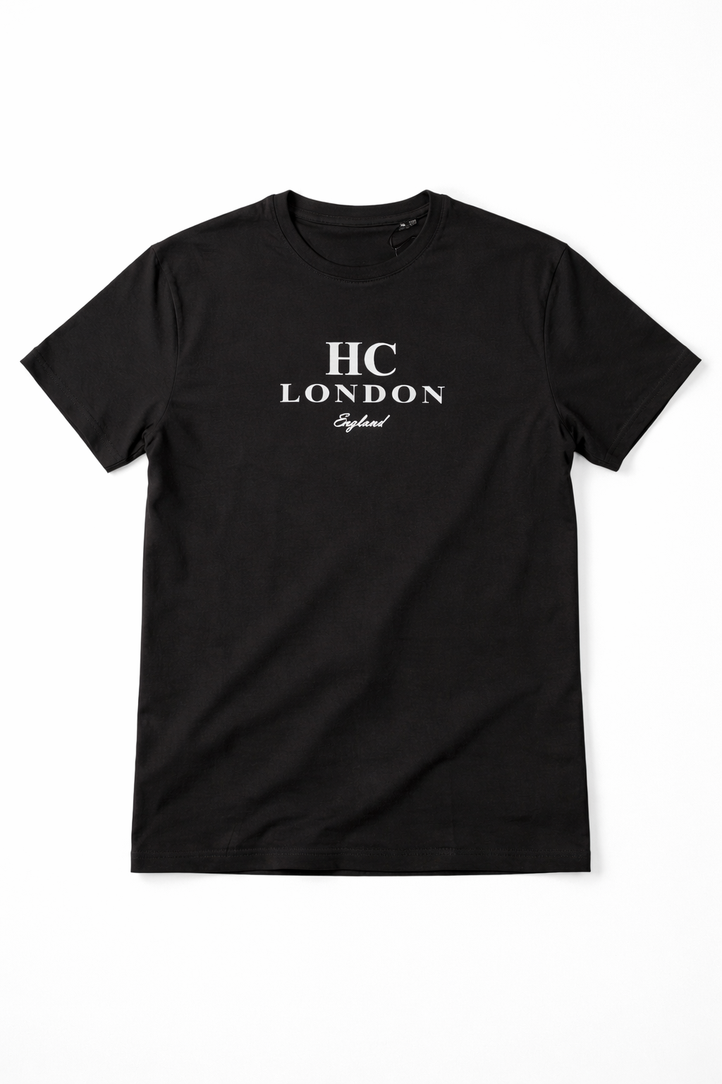 HC London Premium Supima Cotton T-Shirt for Men | Ultra Soft Luxury Tee | Breathable Classic Fit | Black