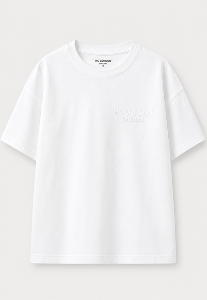 HC London Premium French Terry Co-Ord Set – White T-Shirt & Jade Green Shorts | Luxury Casual Wear for Men